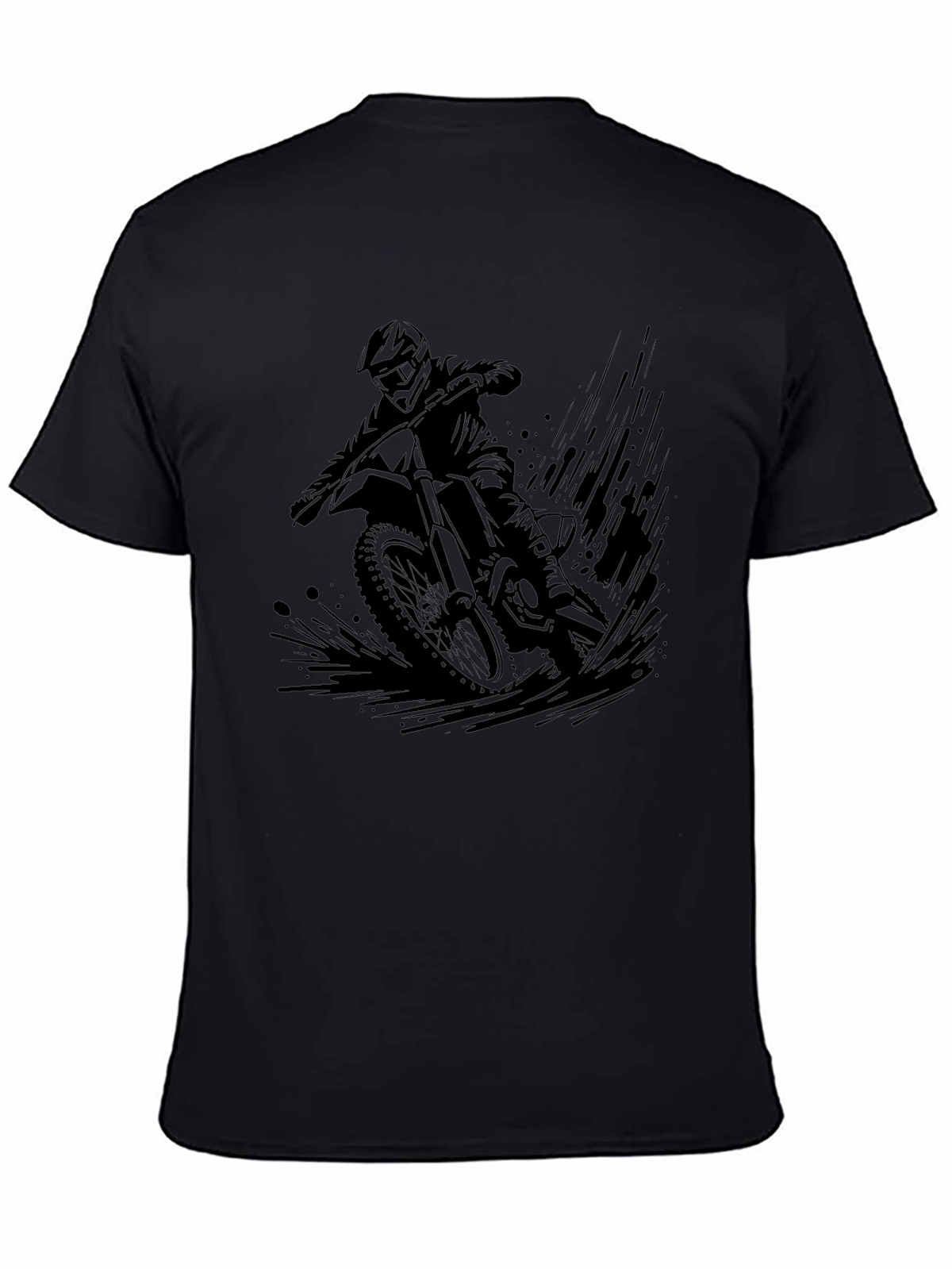 Black Motorcross Graphic Tee