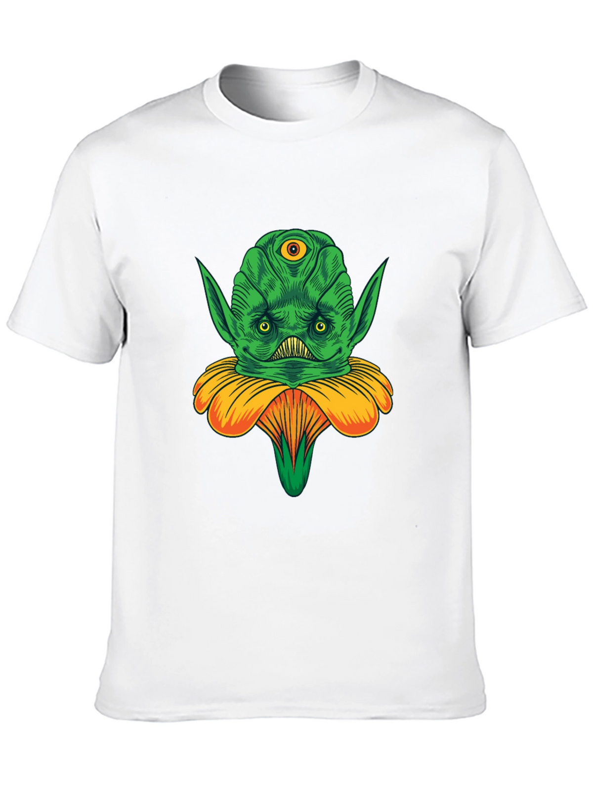 Alien Flower Graphic Tee - Unique Design