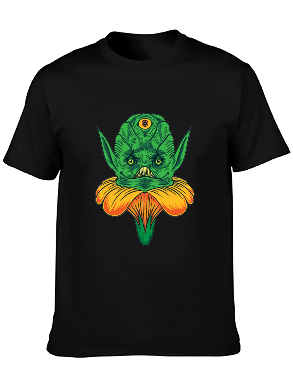 Alien Flower Graphic Tee - Unique Design