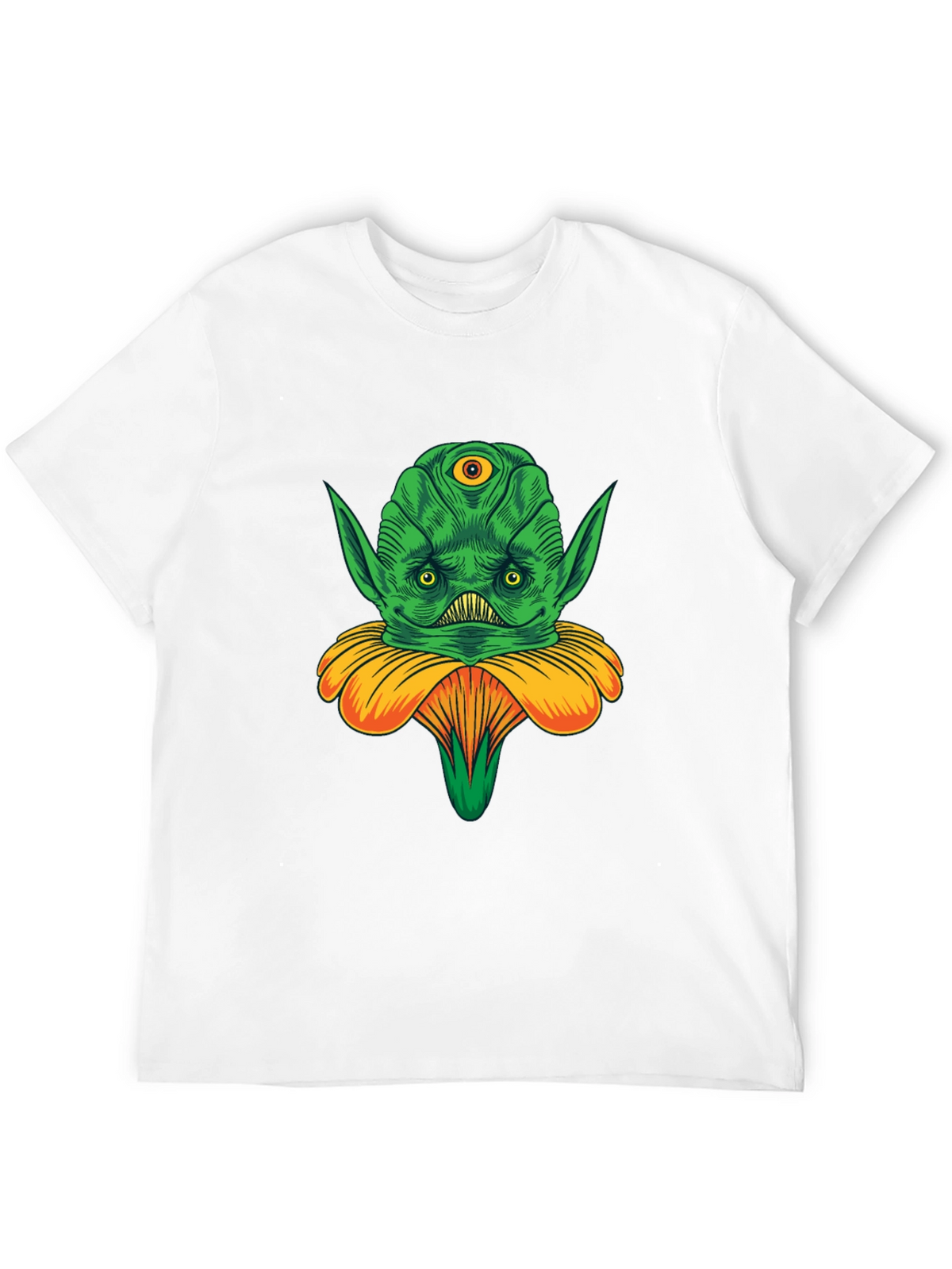 Alien Flower Graphic Tee - Unique Design