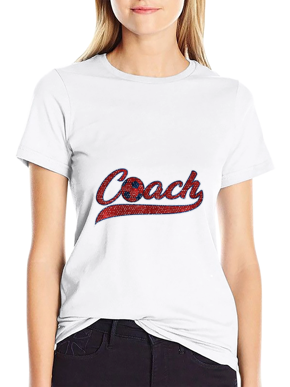 Soccer Coach Graphic Tee - Black Cotton T-Shirt