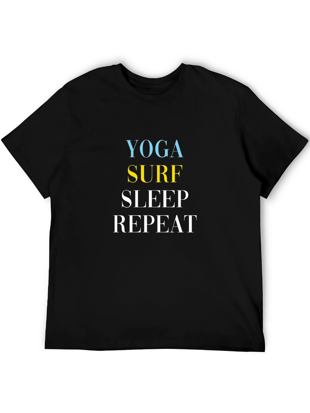 Yoga Surf Sleep Repeat Graphic Tee
