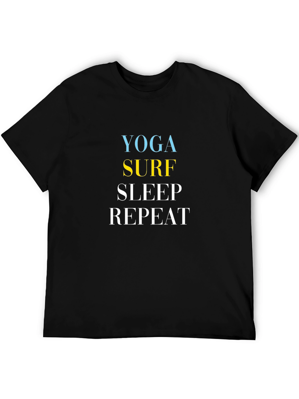 Yoga Surf Sleep Repeat Graphic Tee