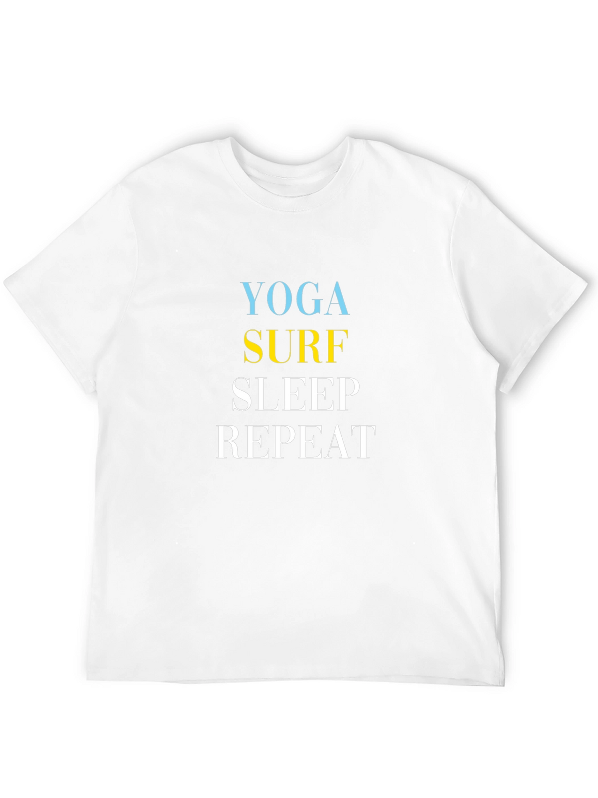 Yoga Surf Sleep Repeat Graphic Tee