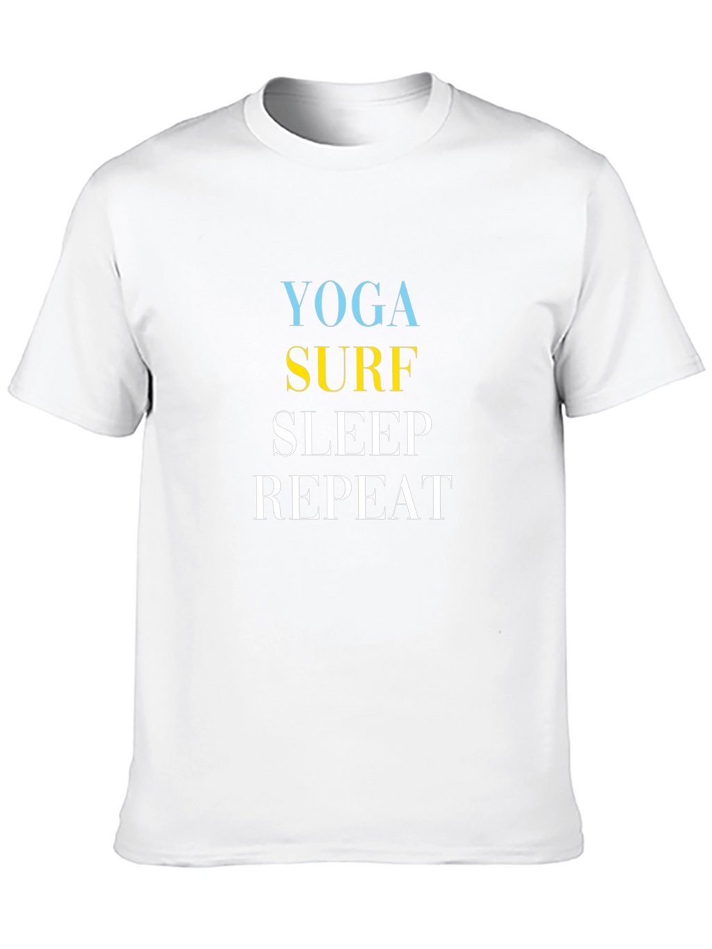 Yoga Surf Sleep Repeat Graphic Tee