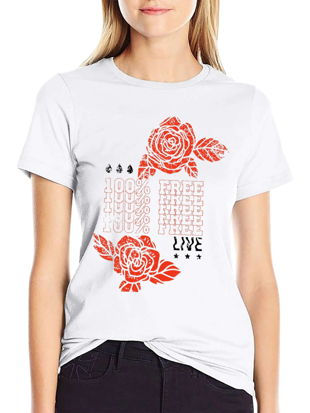 100% Free Live Graphic Tee
