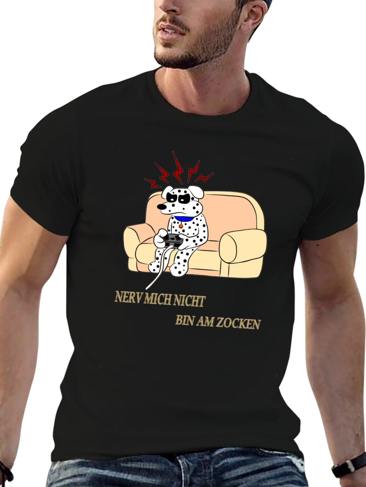 Gamer Dog T-Shirt - Funny Novelty Tee