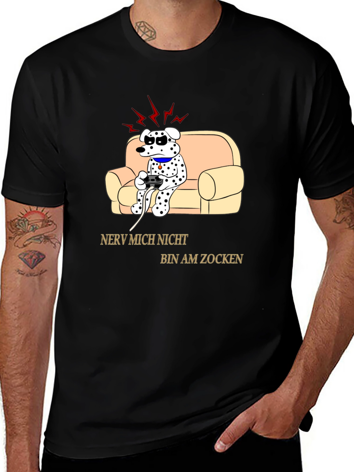 Gamer Dog T-Shirt - Funny Novelty Tee
