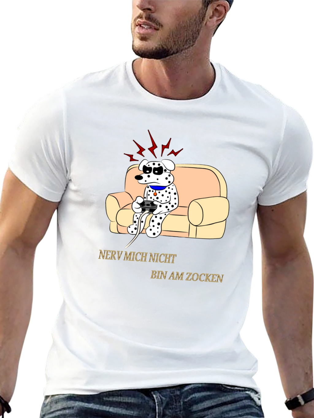 Gamer Dog T-Shirt - Funny Novelty Tee