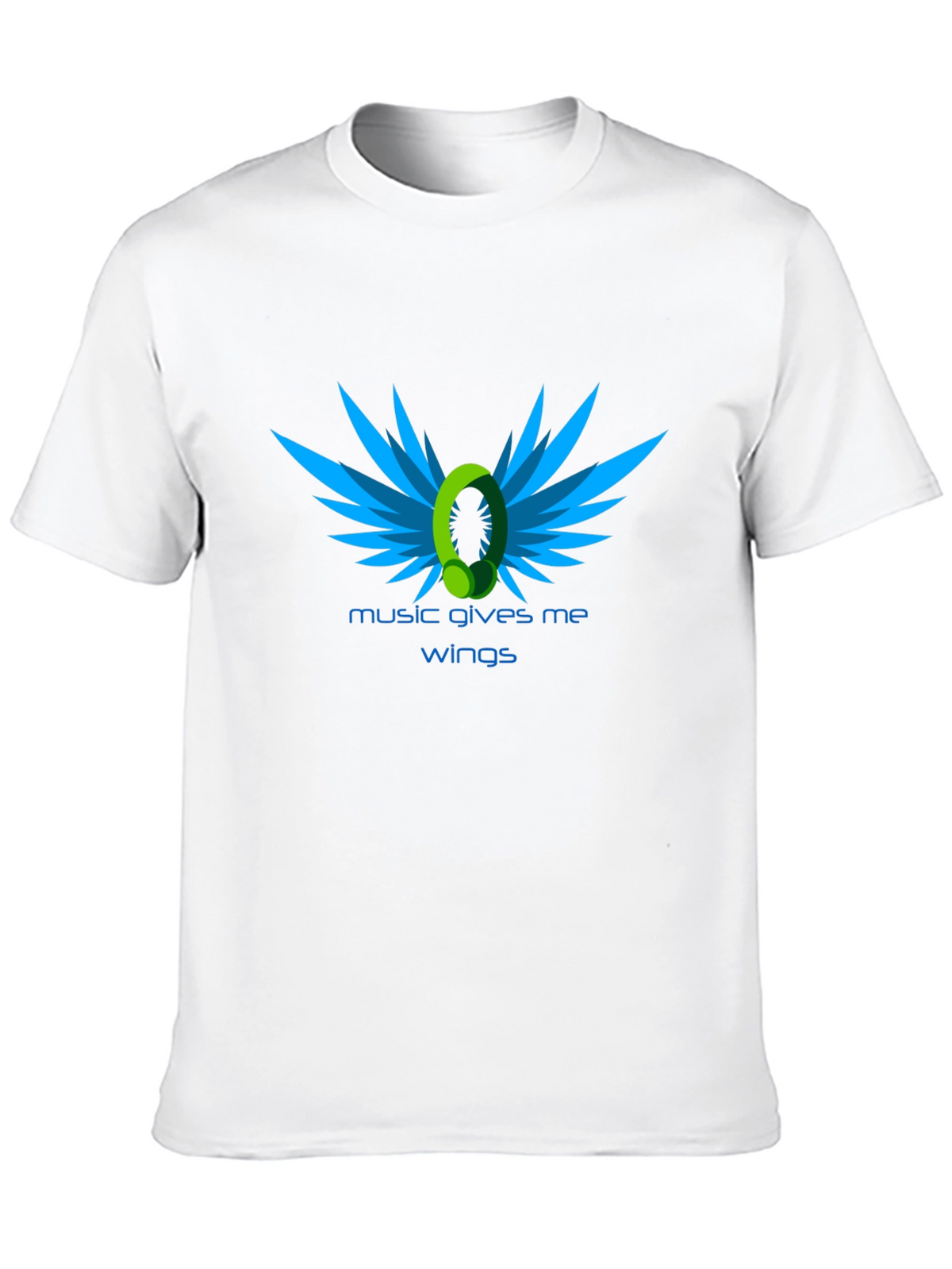 Music Gives Me Wings - Black Graphic Tee