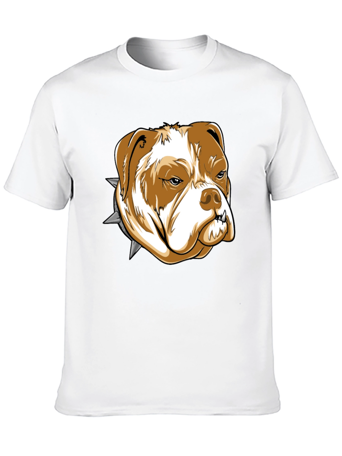 Bulldog Graphic Tee - Black Cotton T-Shirt