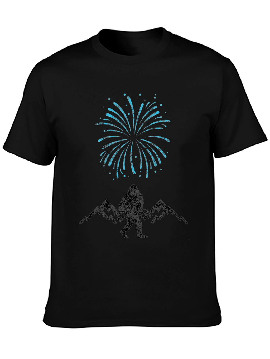 Bigfoot Fireworks Black T-Shirt