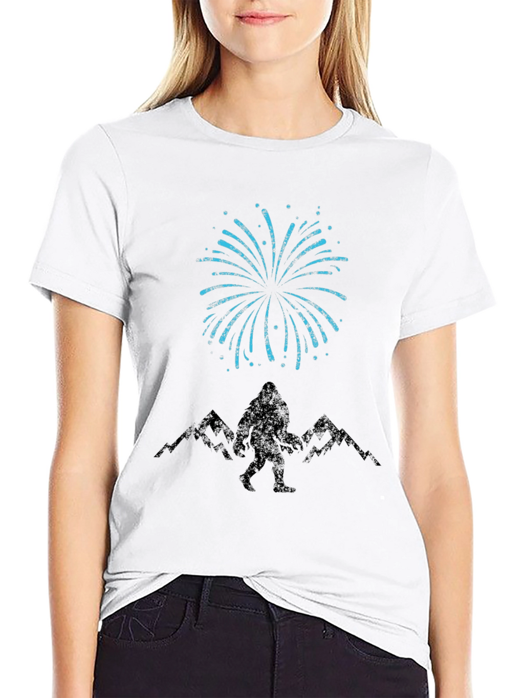 Bigfoot Fireworks Black T-Shirt