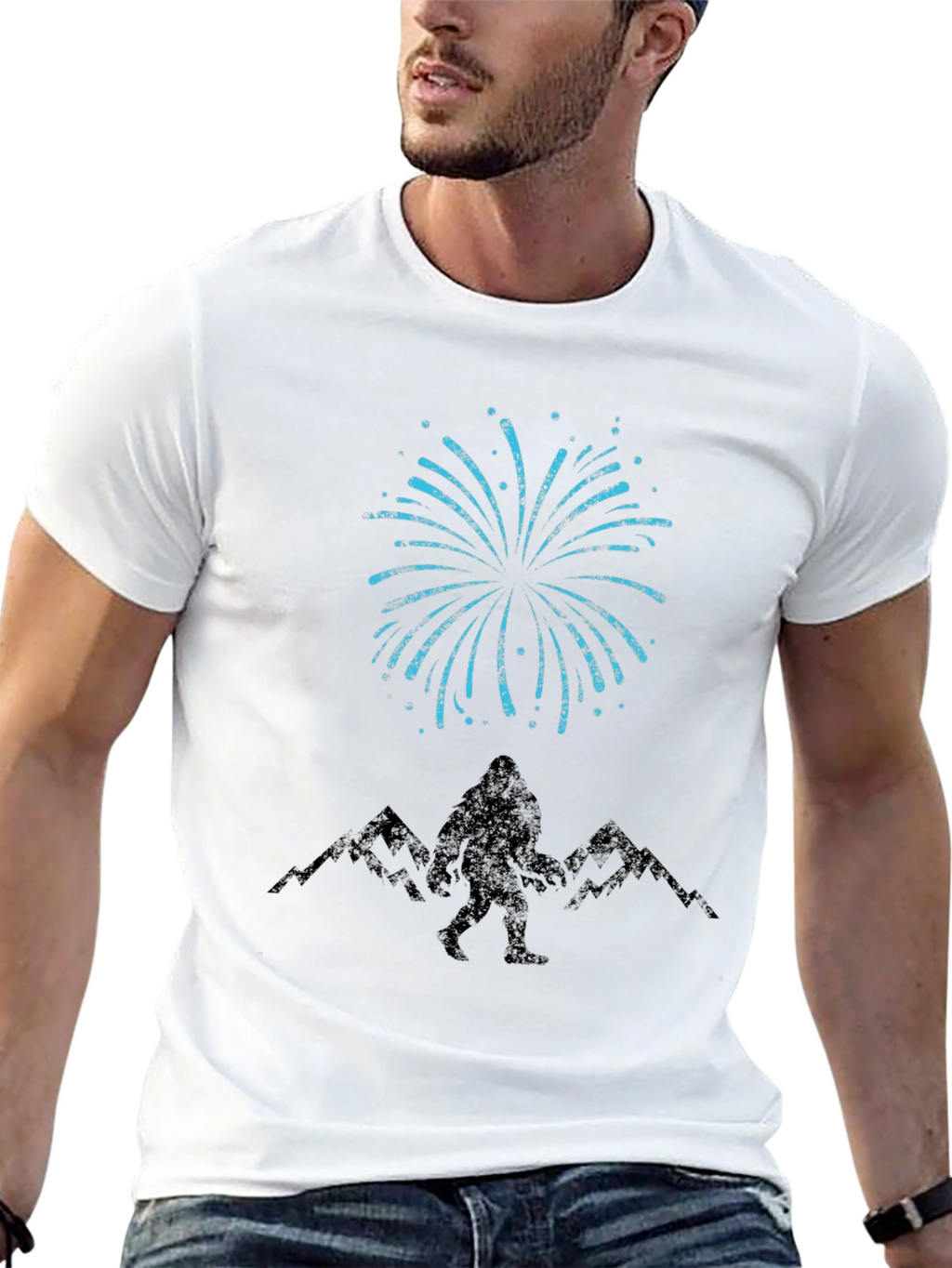 Bigfoot Fireworks Black T-Shirt