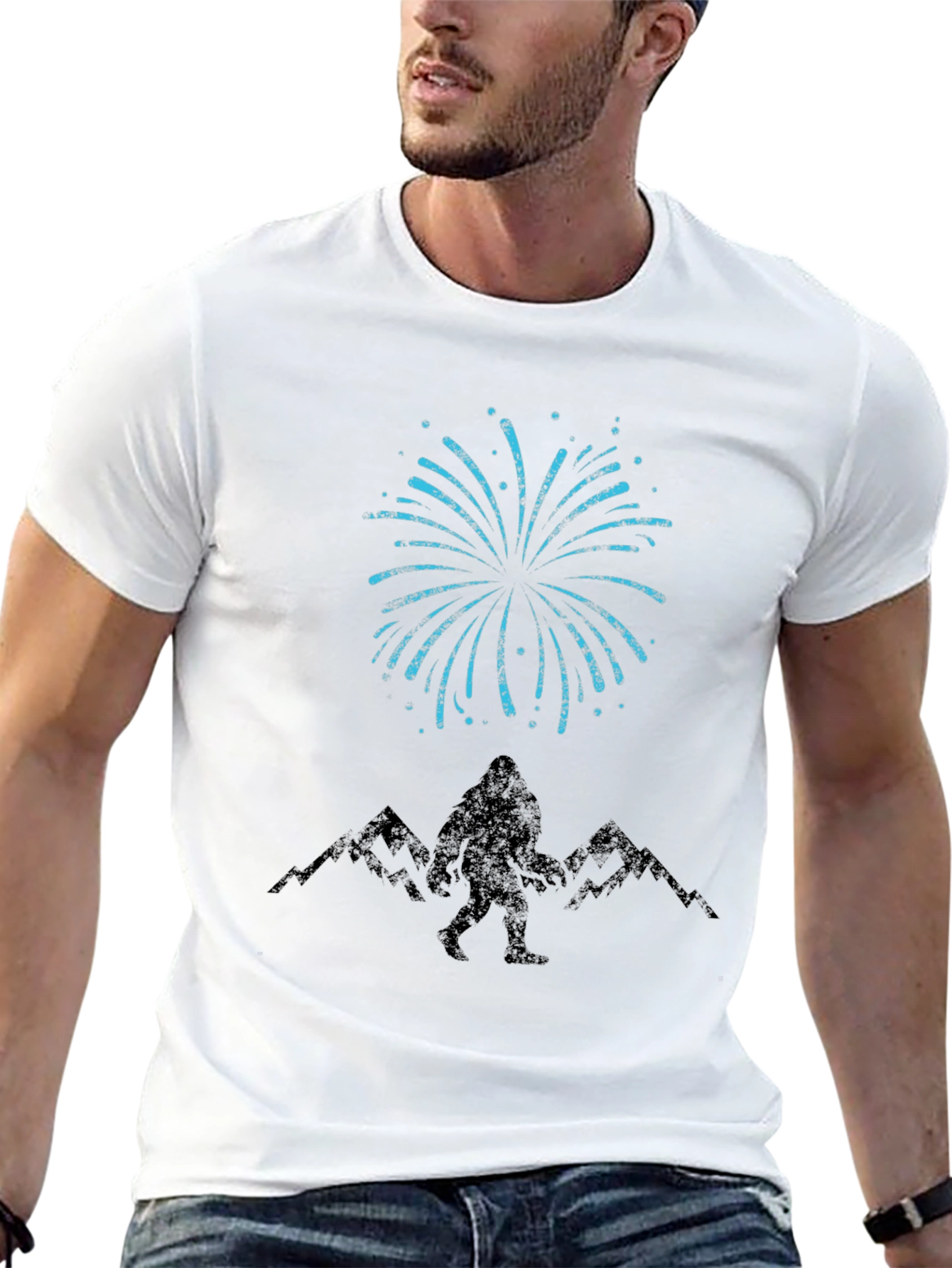 Bigfoot Fireworks Black T-Shirt
