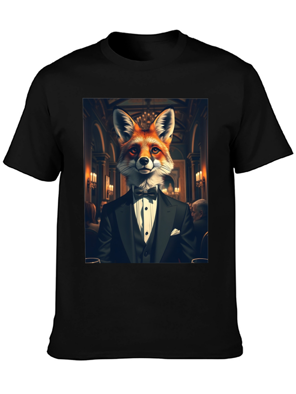 Fox in Tuxedo Graphic Tee - Classy Style