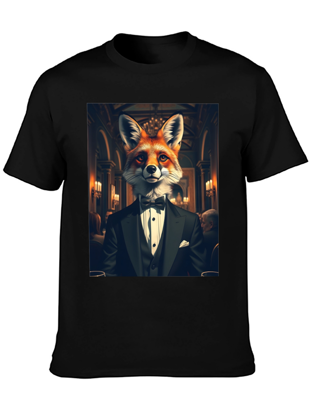 Fox in Tuxedo Graphic Tee - Classy Style