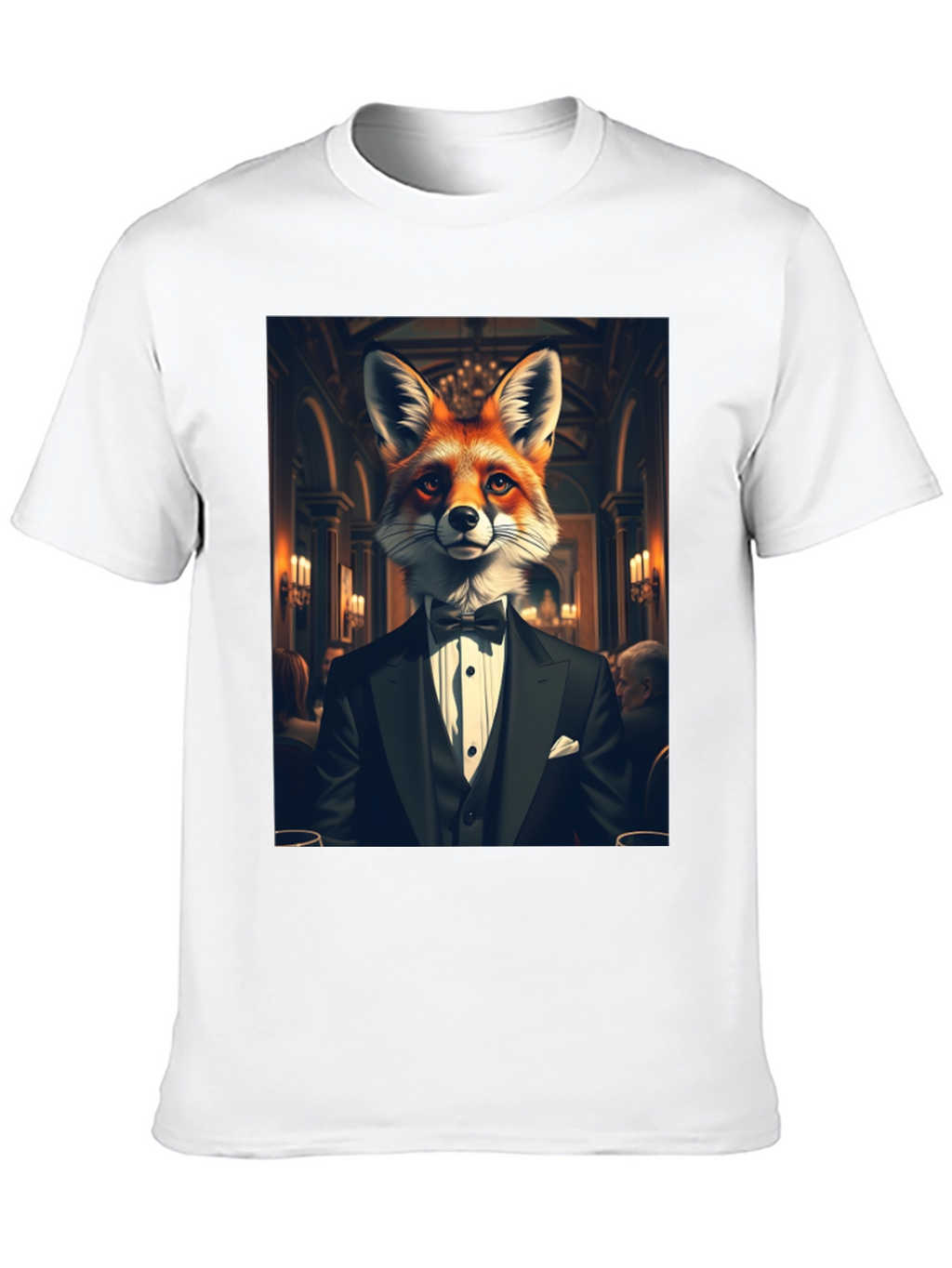 Fox in Tuxedo Graphic Tee - Classy Style