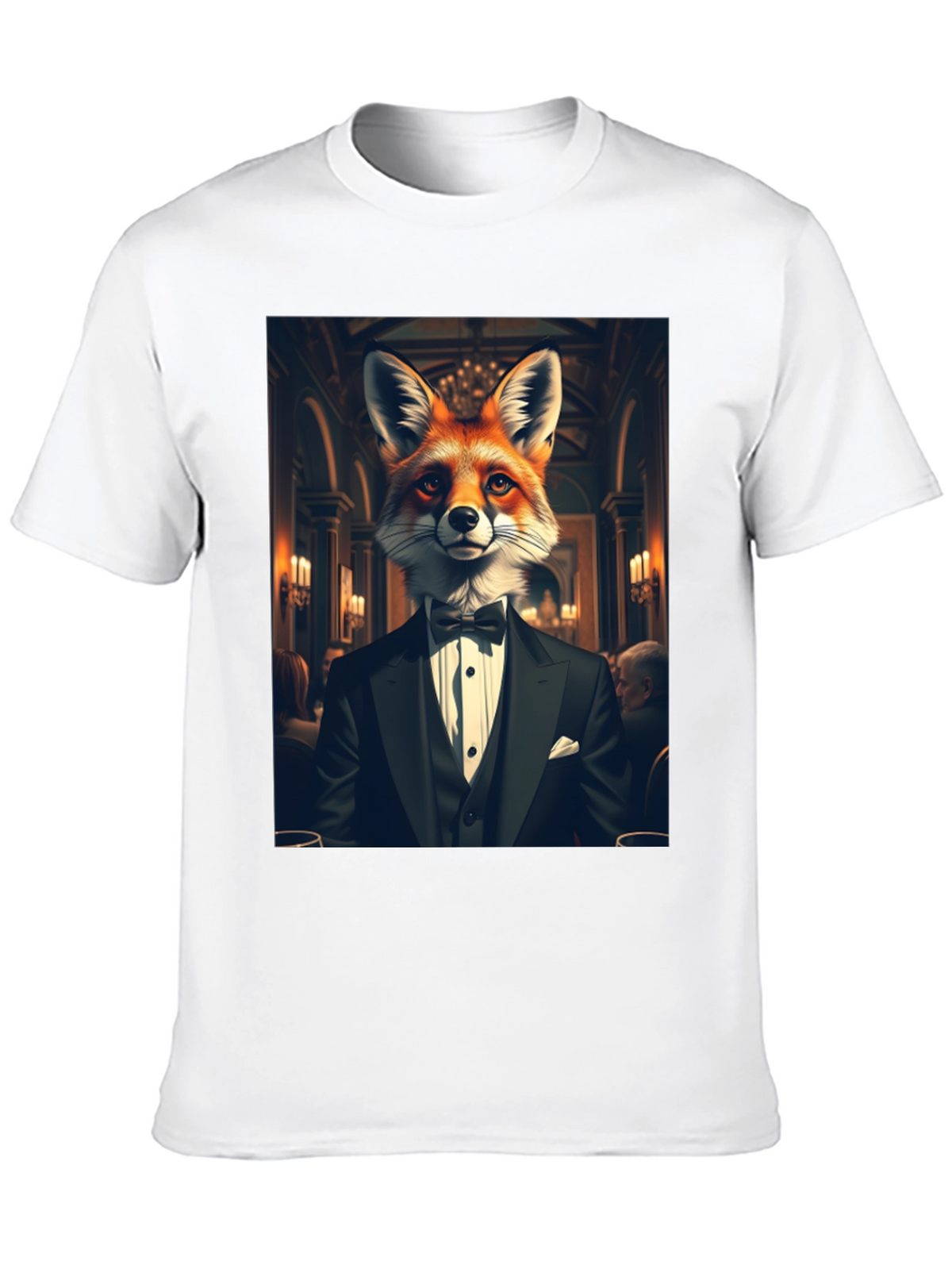 Fox in Tuxedo Graphic Tee - Classy Style