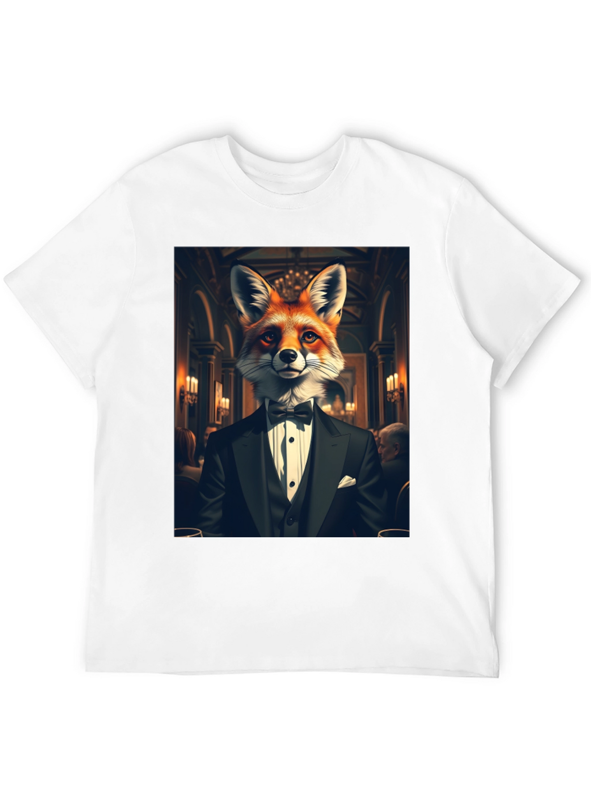 Fox in Tuxedo Graphic Tee - Classy Style
