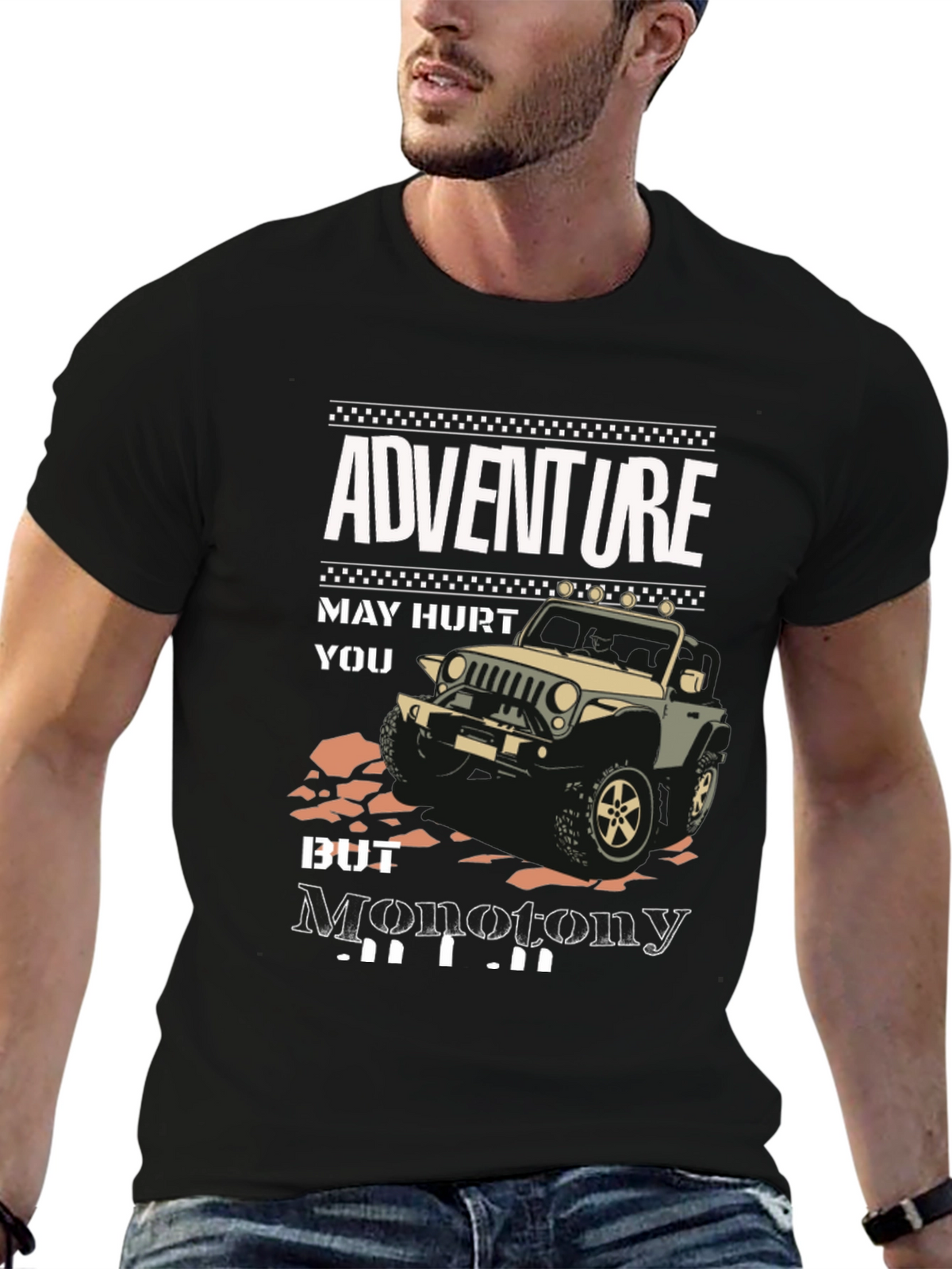 Adventure Jeep Graphic T-Shirt - Ride into Freedom