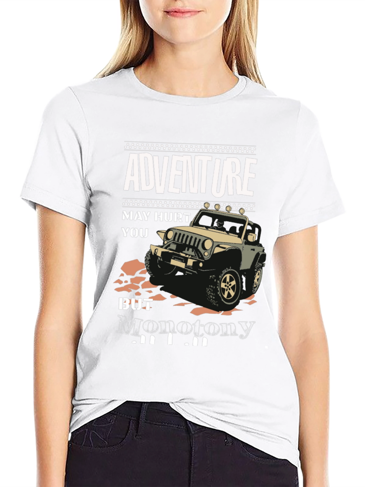 Adventure Jeep Graphic T-Shirt - Ride into Freedom