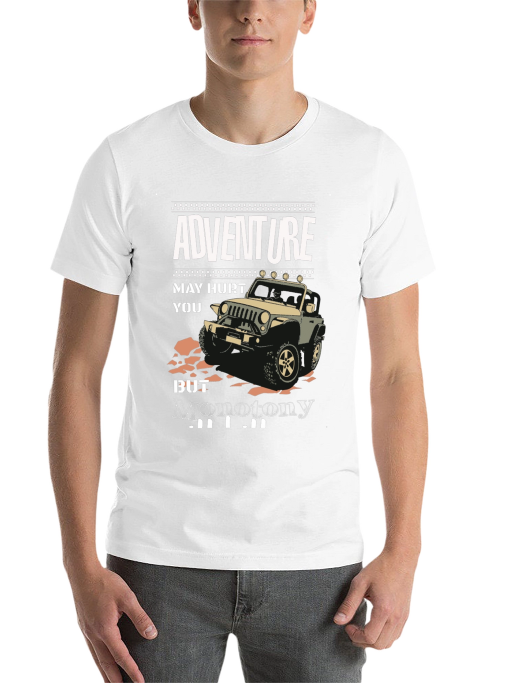 Adventure Jeep Graphic T-Shirt - Ride into Freedom
