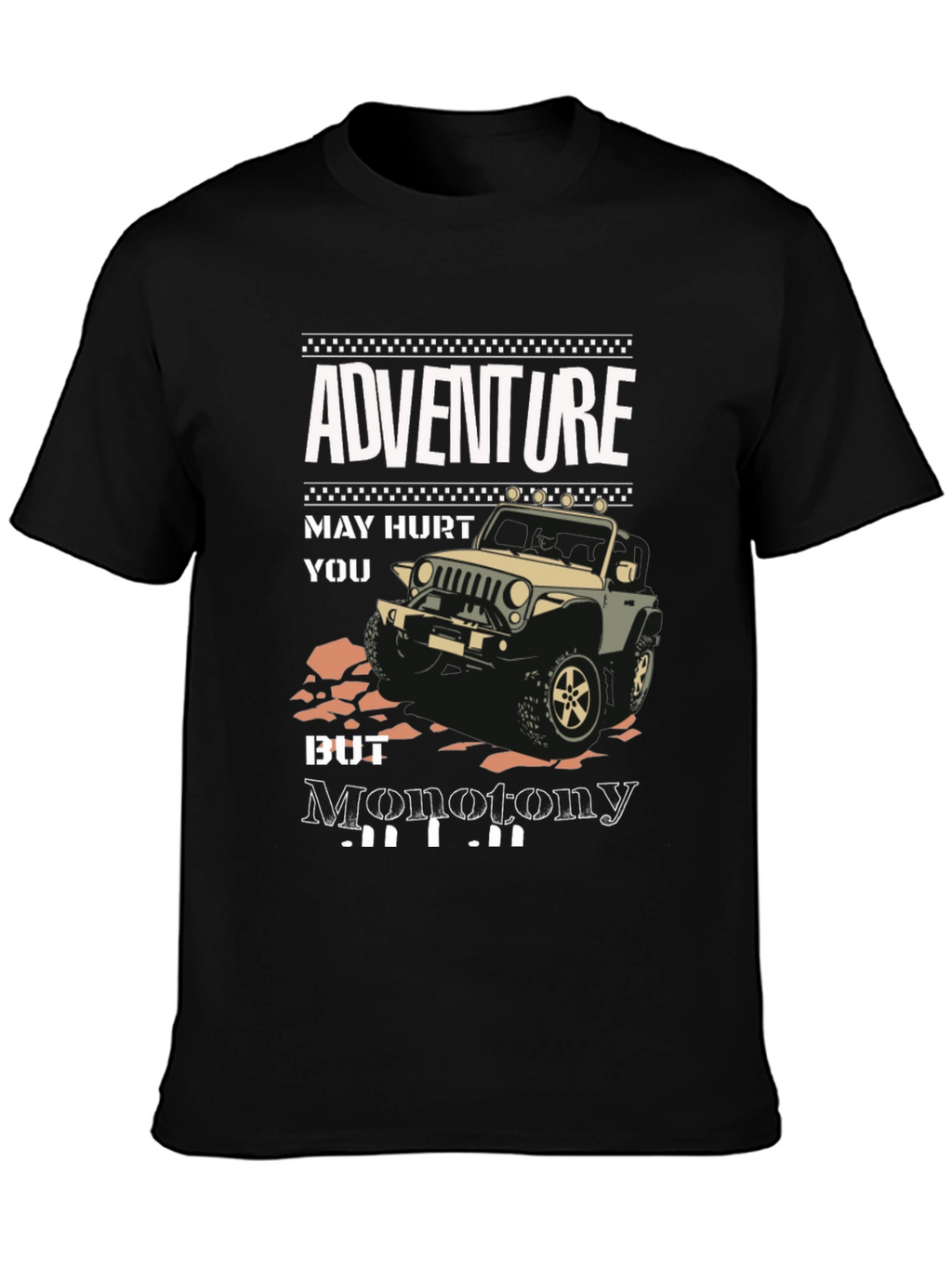 Adventure Jeep Graphic T-Shirt - Ride into Freedom