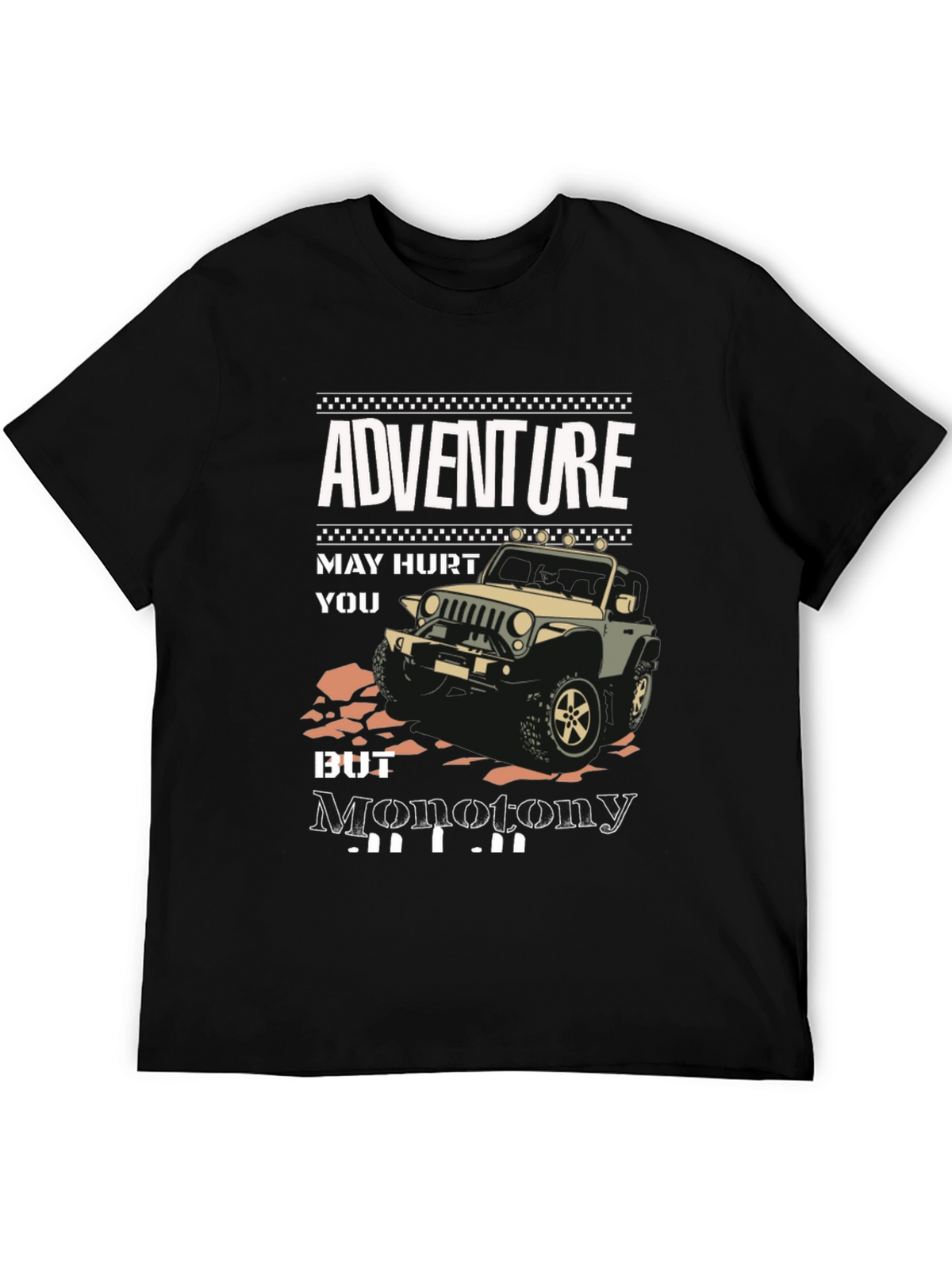 Adventure Jeep Graphic T-Shirt - Ride into Freedom