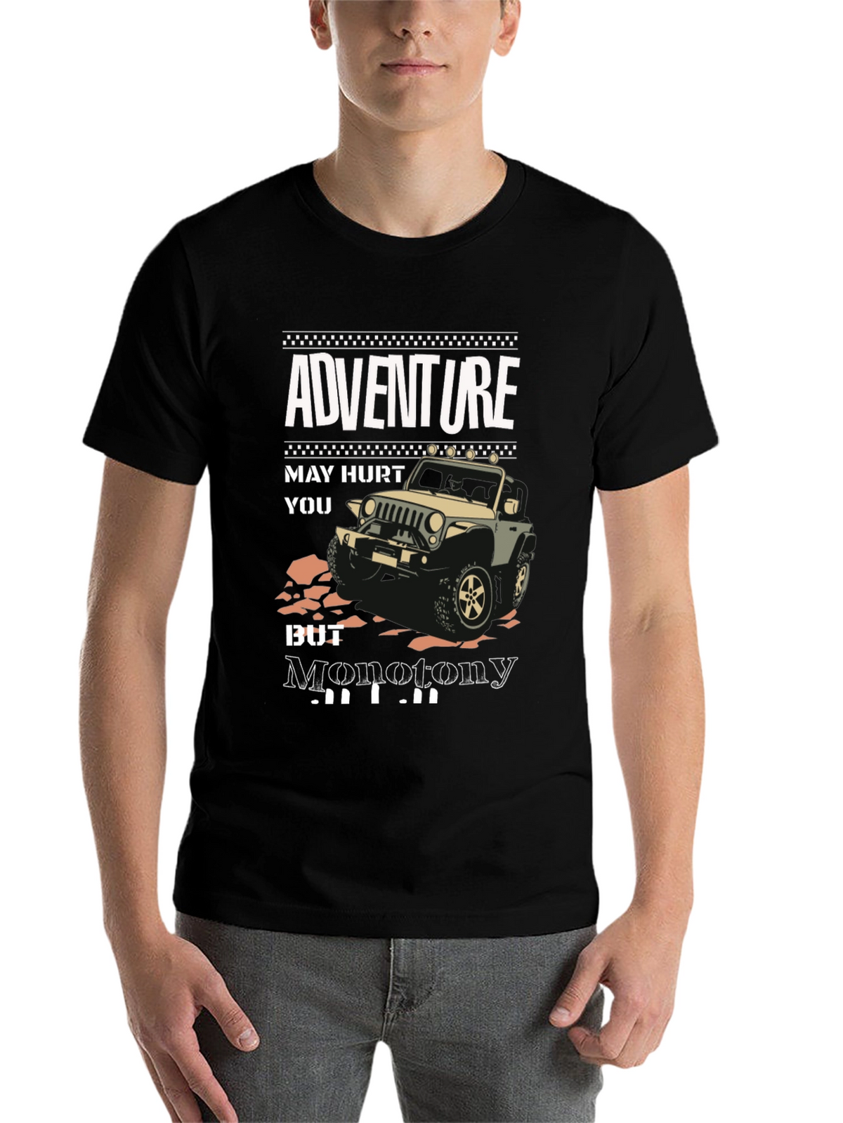 Adventure Jeep Graphic T-Shirt - Ride into Freedom