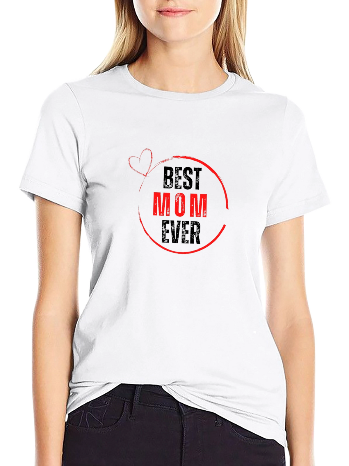 Best Mom Ever Graphic Tee - Black T-Shirt