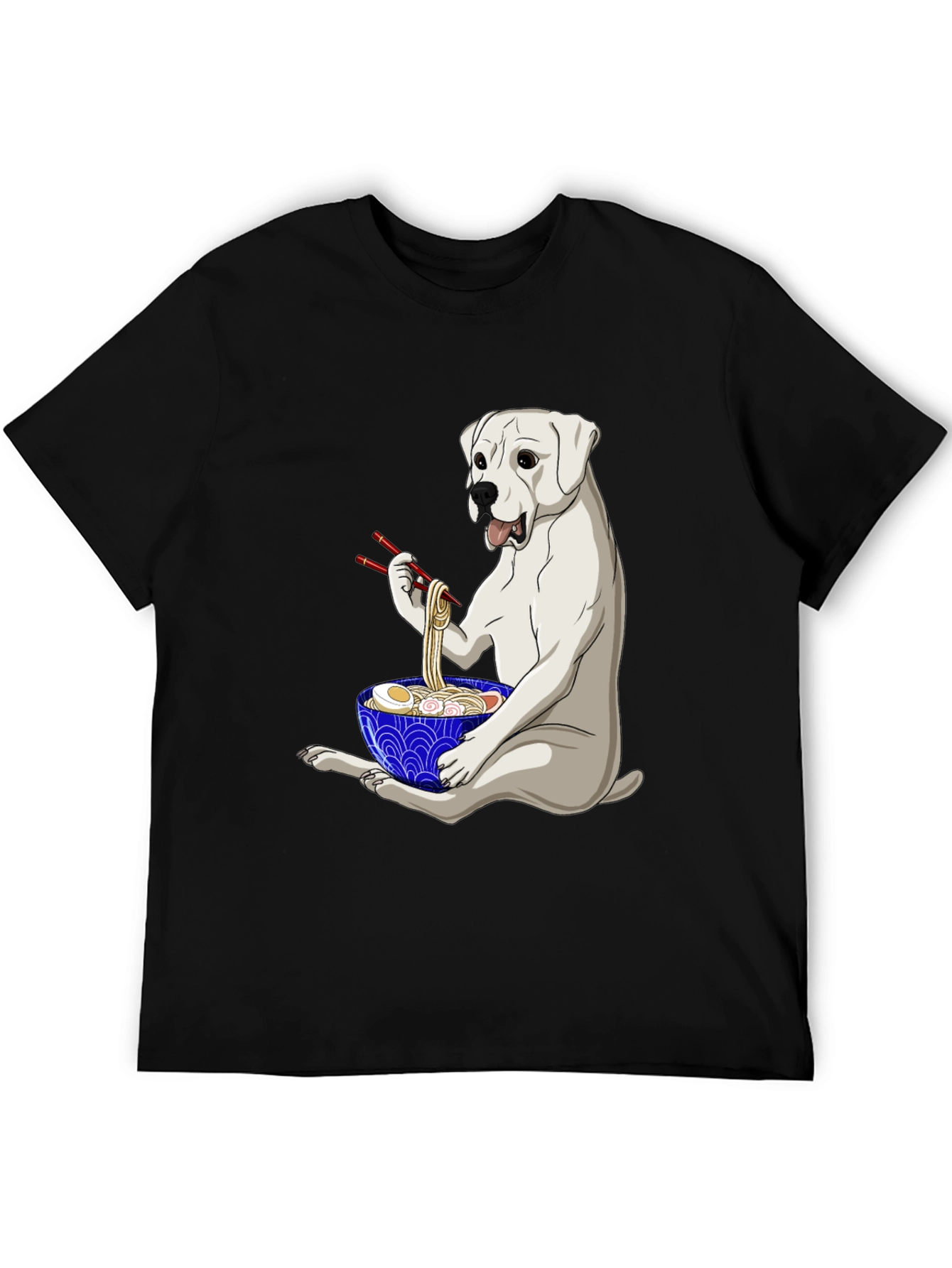 Dog Eating Ramen T-Shirt