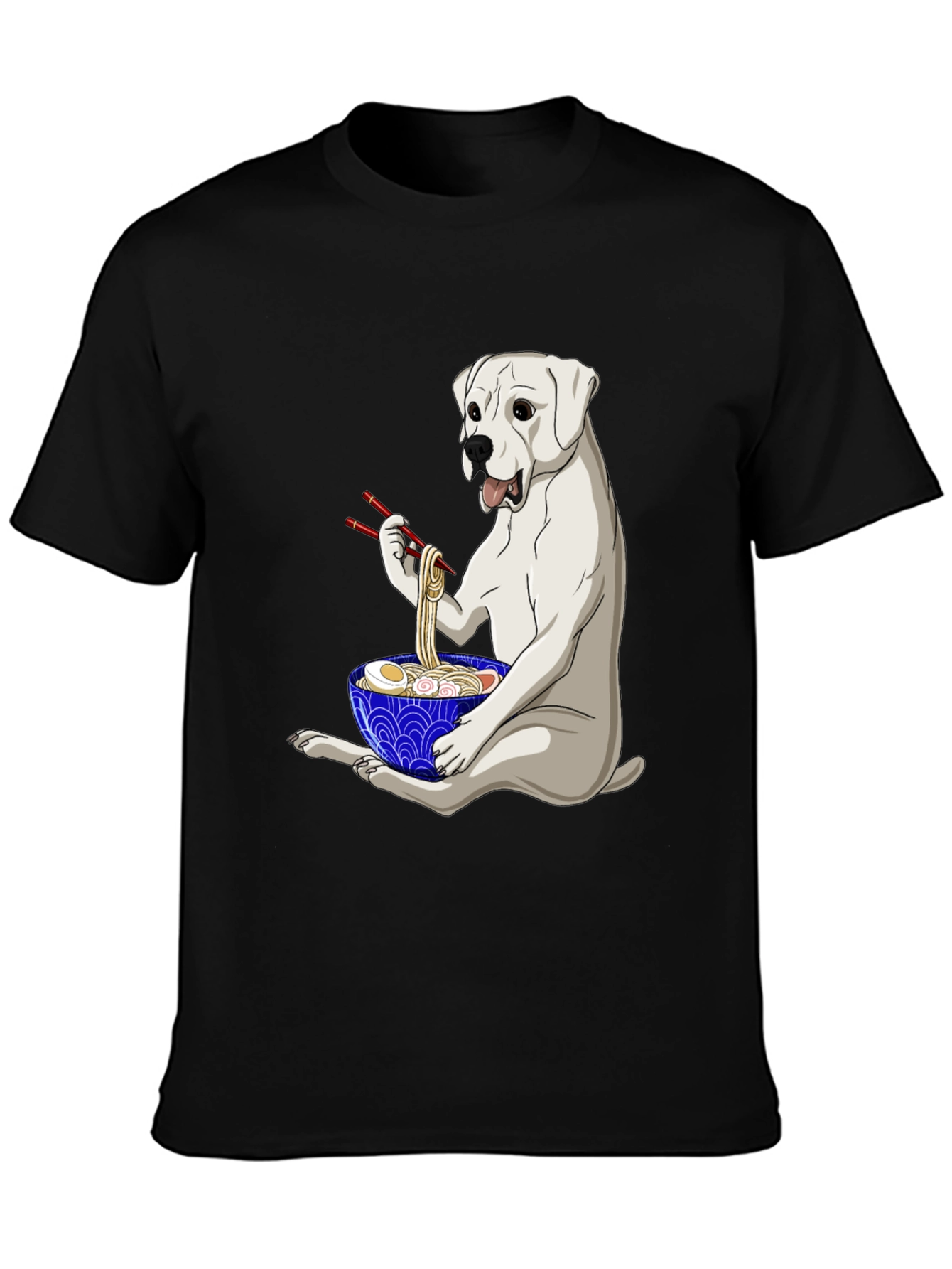 Dog Eating Ramen T-Shirt