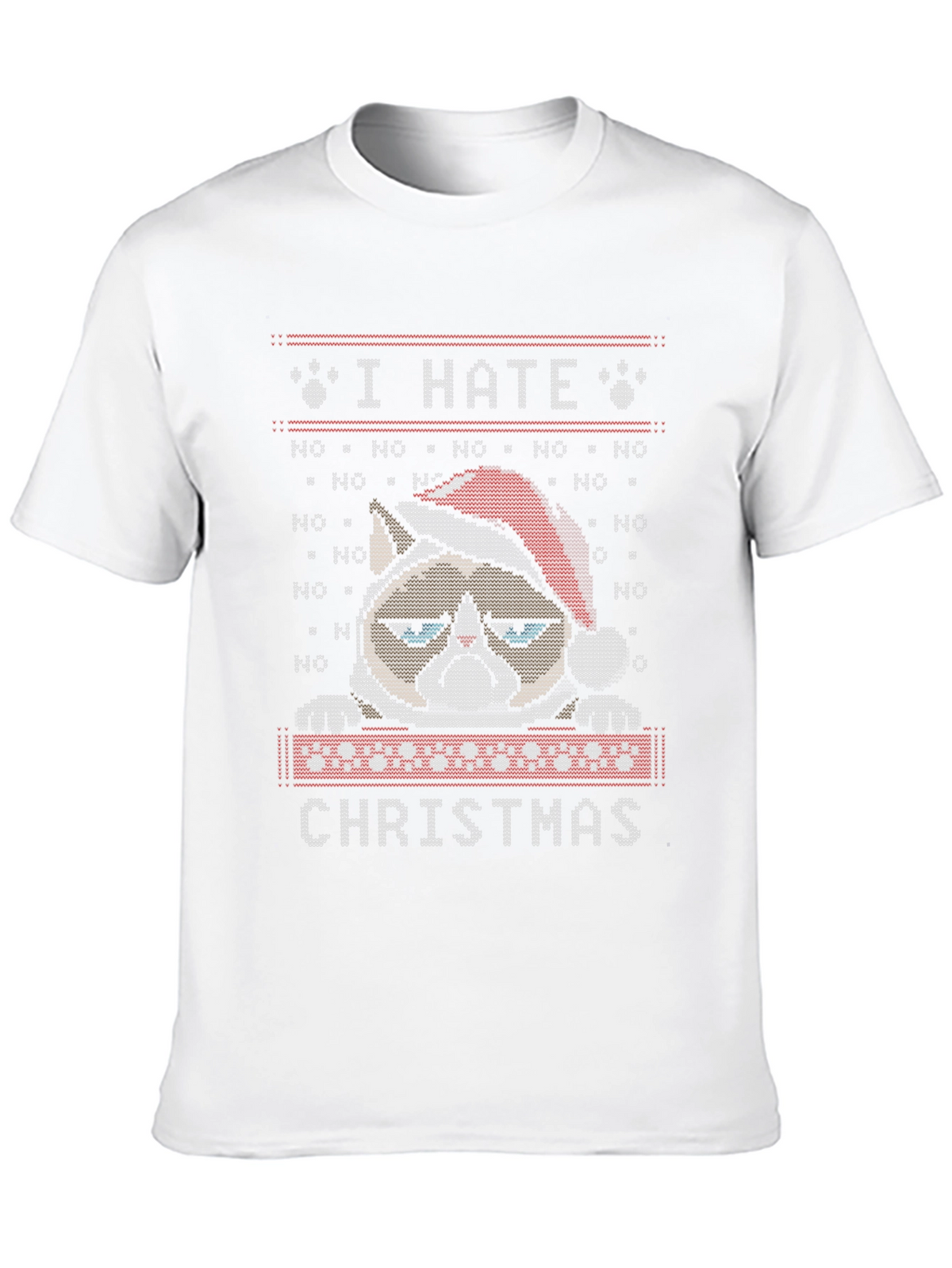Grumpy Cat I Hate Christmas Ugly Sweater T-Shirt
