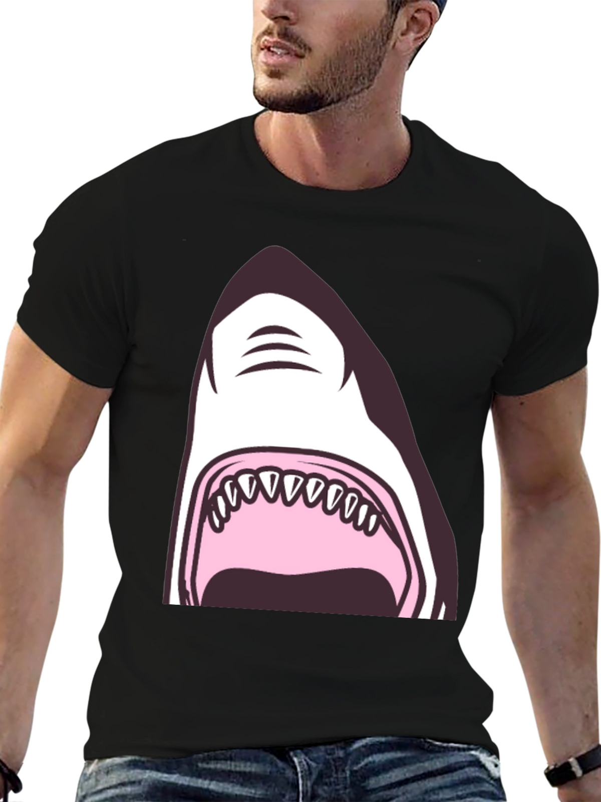 Shark Attack Tee - Graphic Novelty T-Shirt