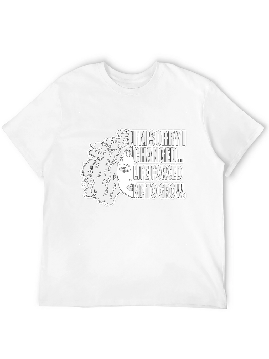 Im Sorry I Changed Graphic Tee - Black