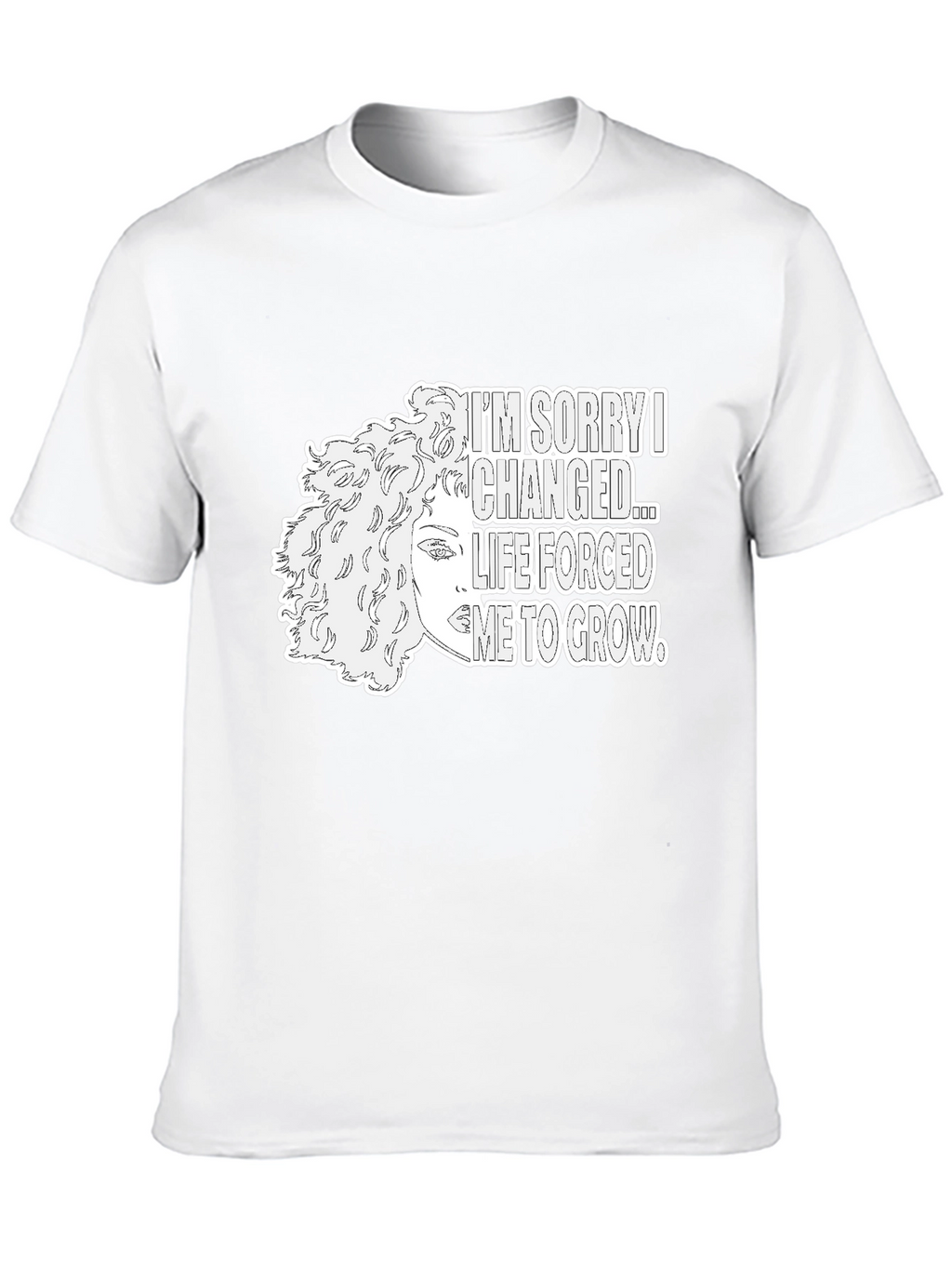 Im Sorry I Changed Graphic Tee - Black
