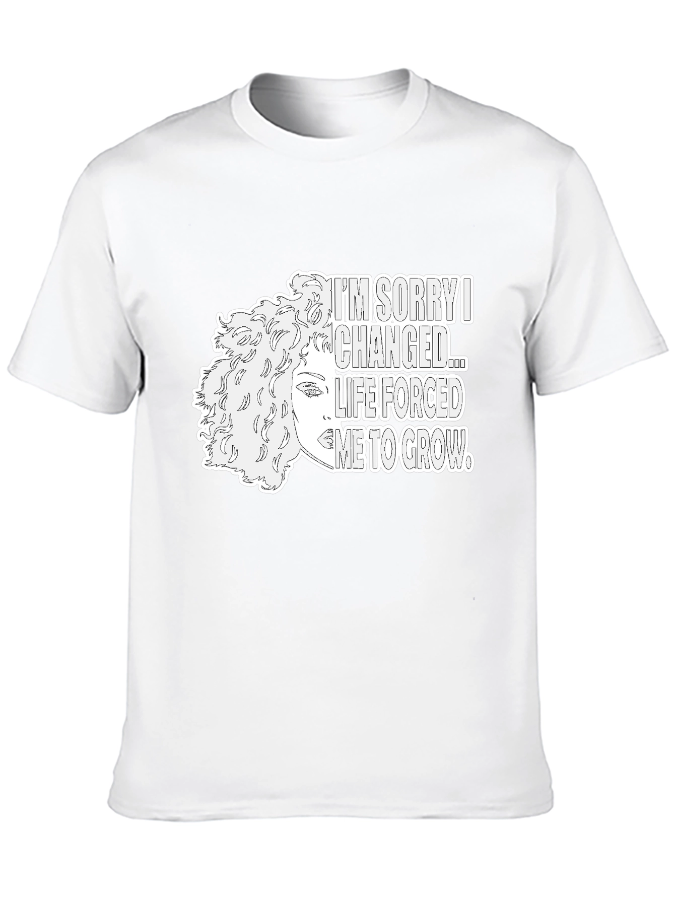 Im Sorry I Changed Graphic Tee - Black