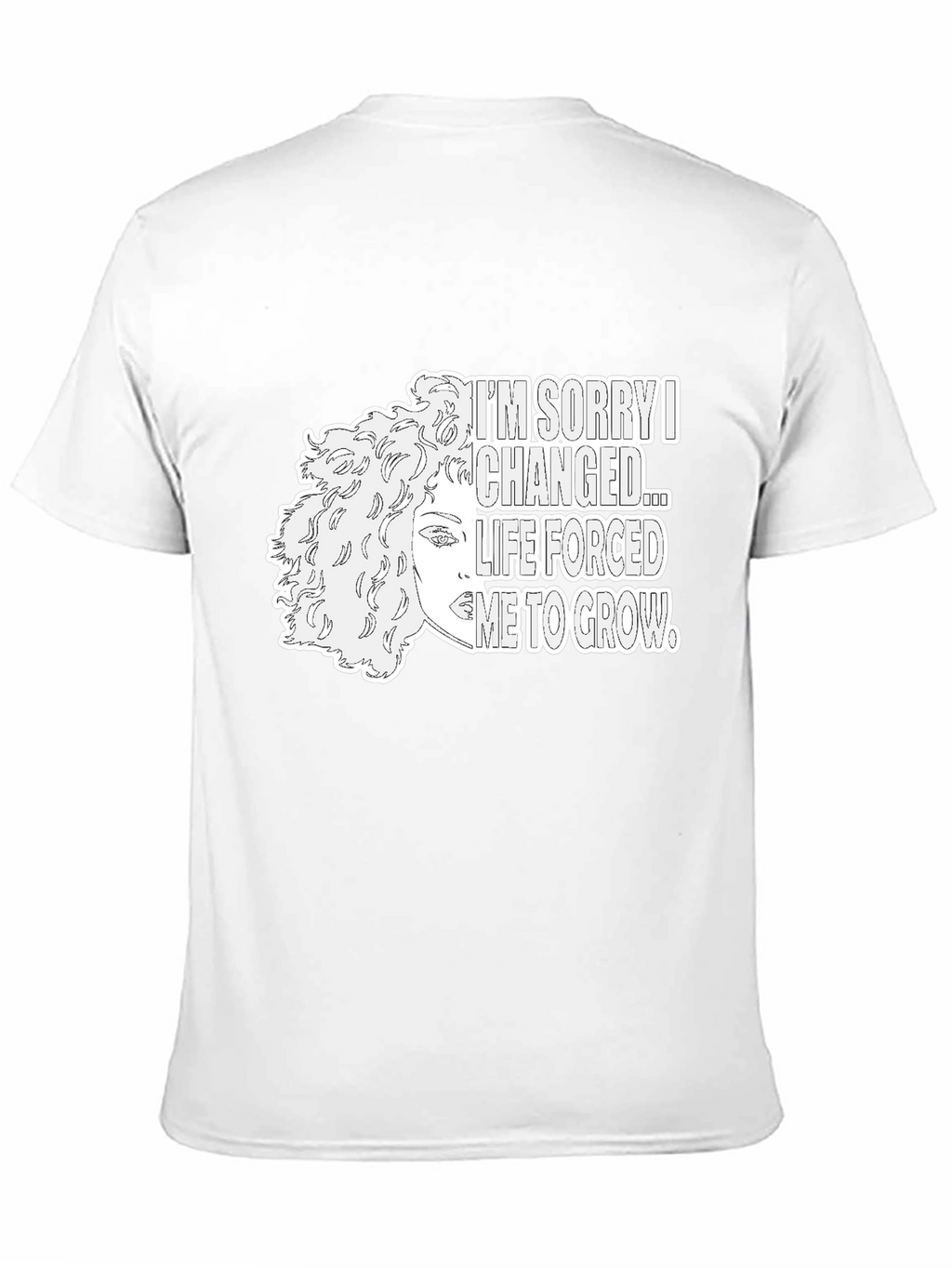 Im Sorry I Changed Graphic Tee - Black