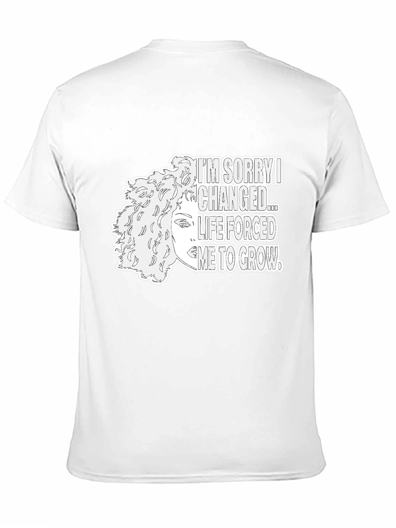 Im Sorry I Changed Graphic Tee - Black