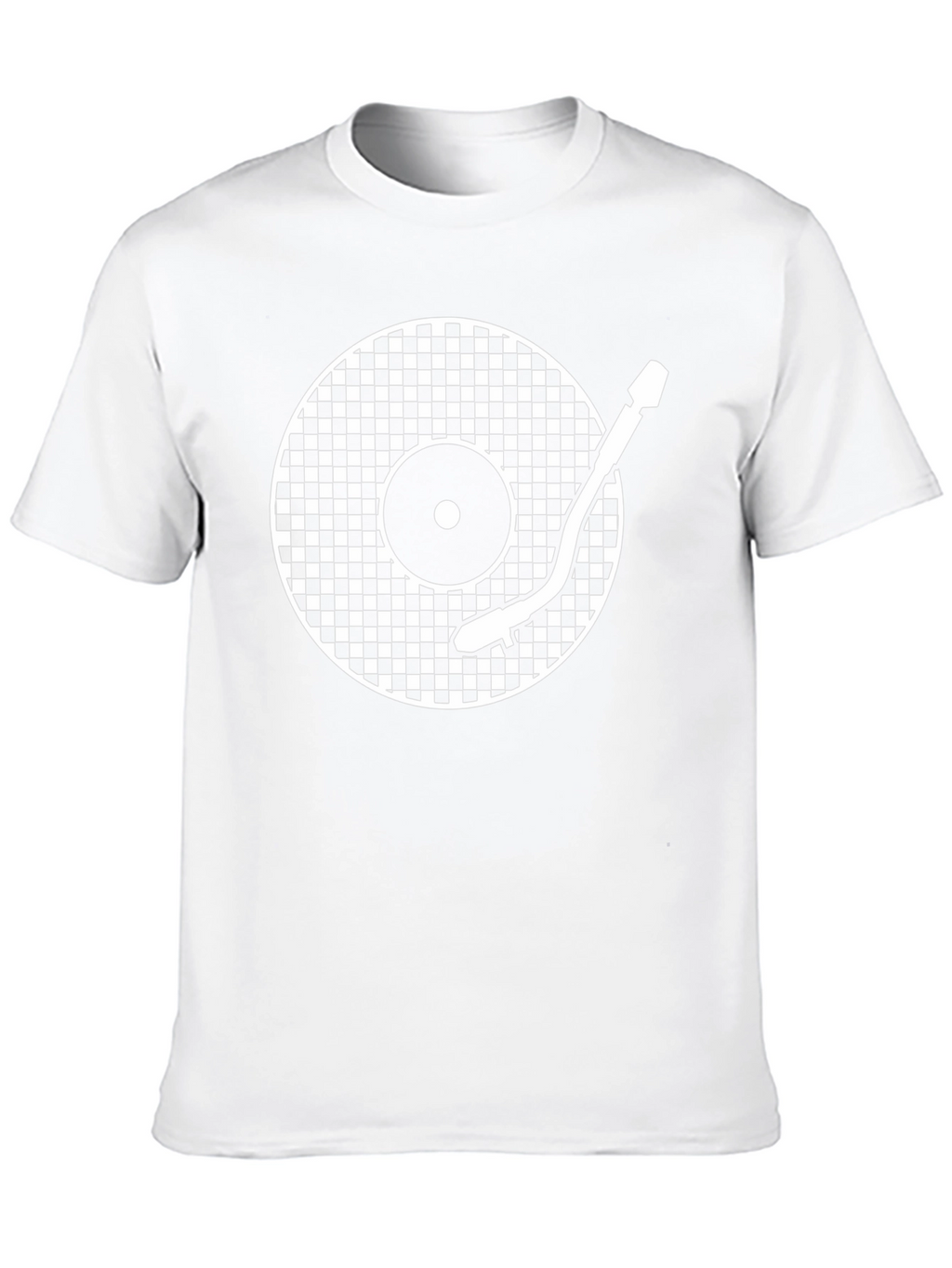 Retro Turntable Graphic T-Shirt - Black Classic DJ Style