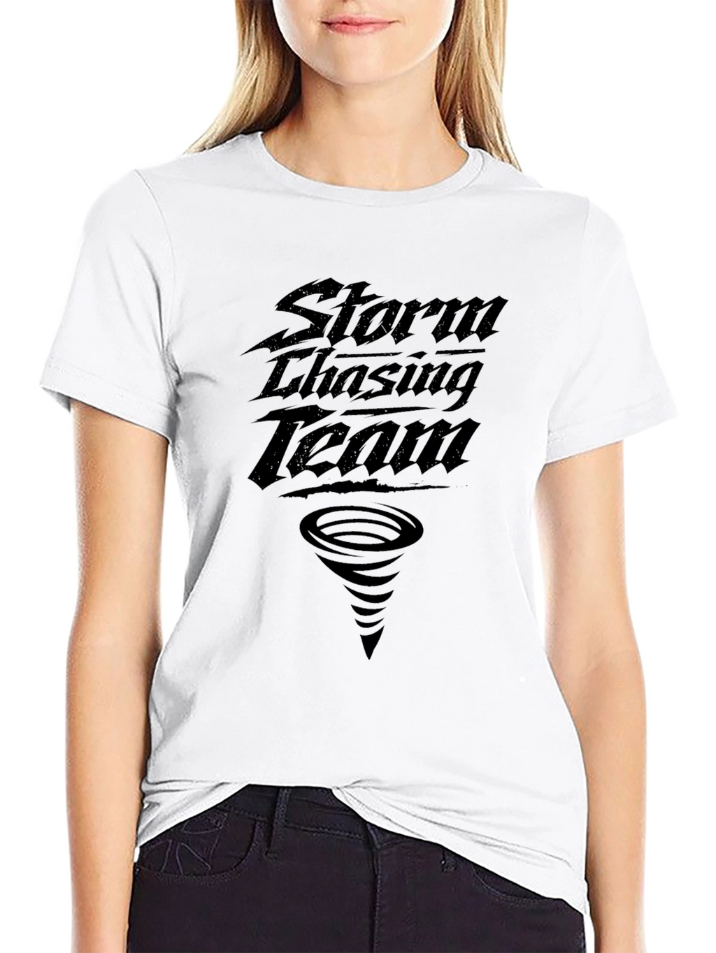 Storm Chasing Team Black Graphic Tee