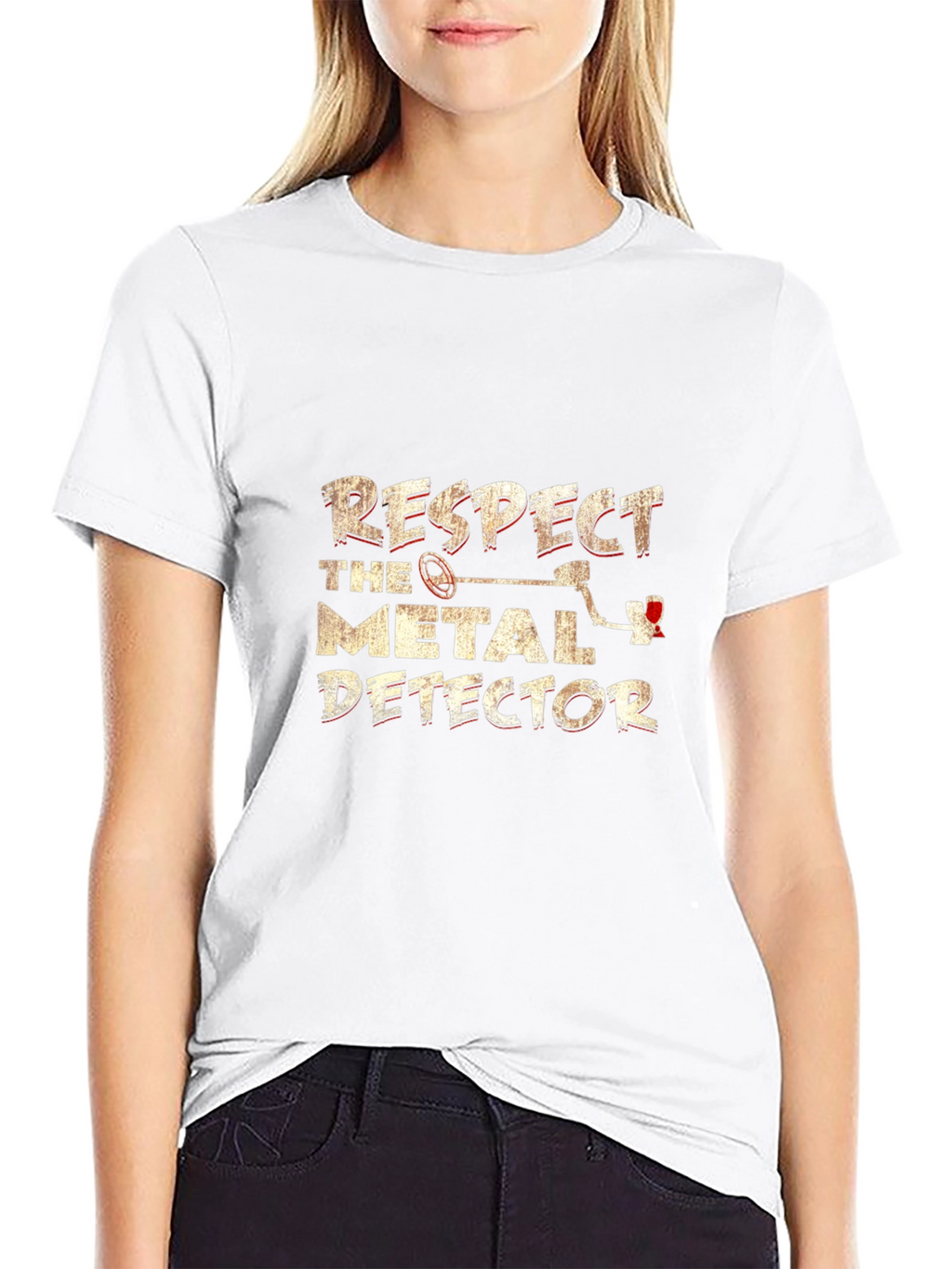 Respect the Metal Detector Graphic Tee
