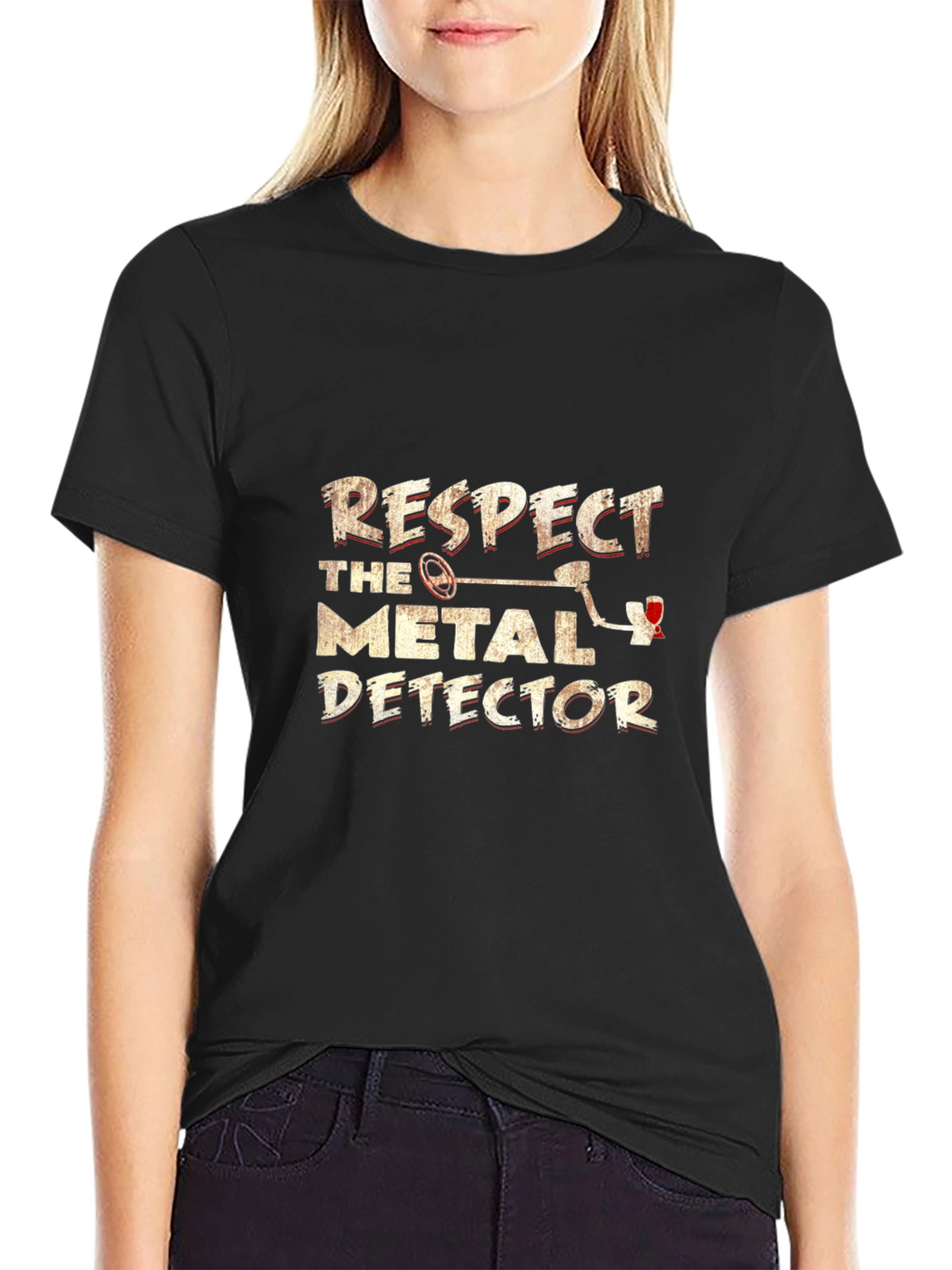 Respect the Metal Detector Graphic Tee