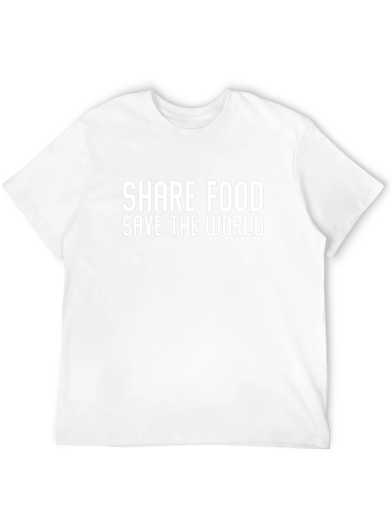 Share Food Save The World Black T-Shirt