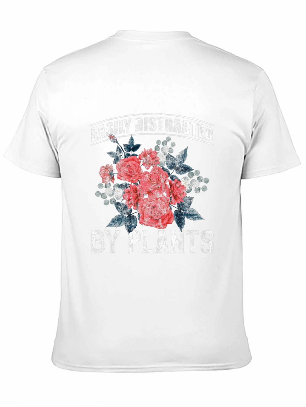 Easily Distracted by Plants Black T-Shirt