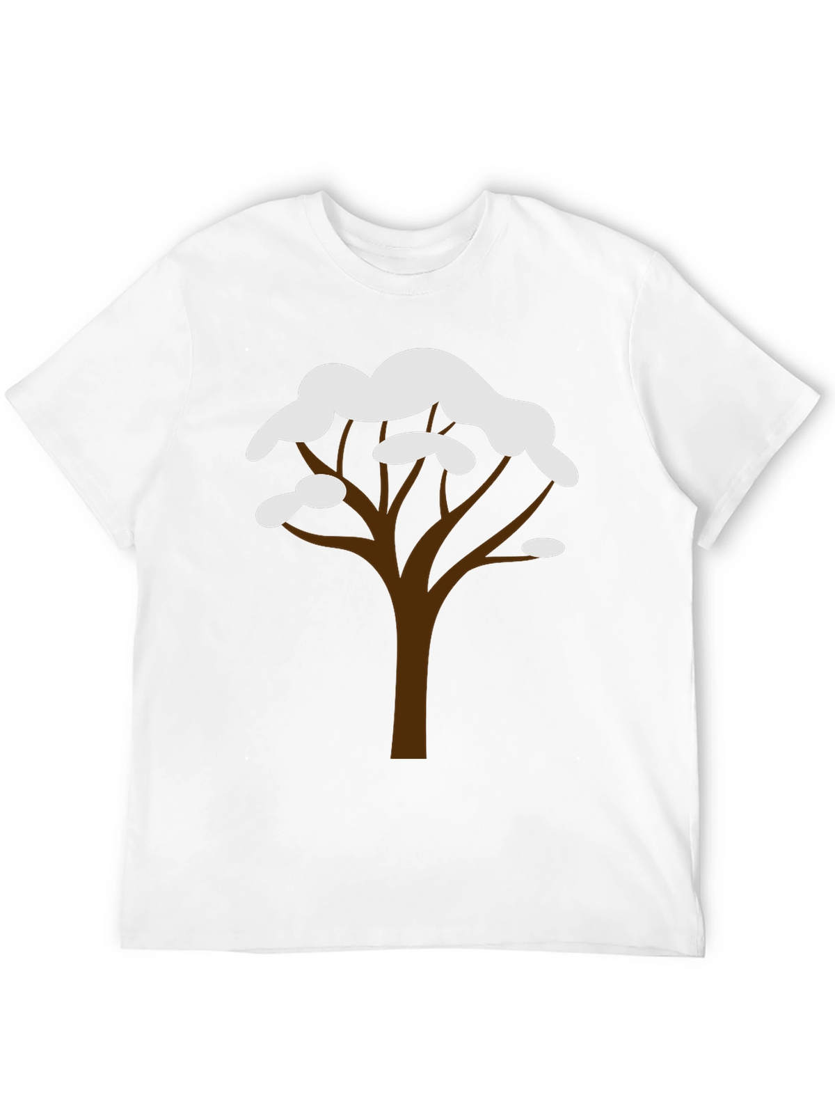 Winter Tree Graphic Tee - Black Cotton Blend