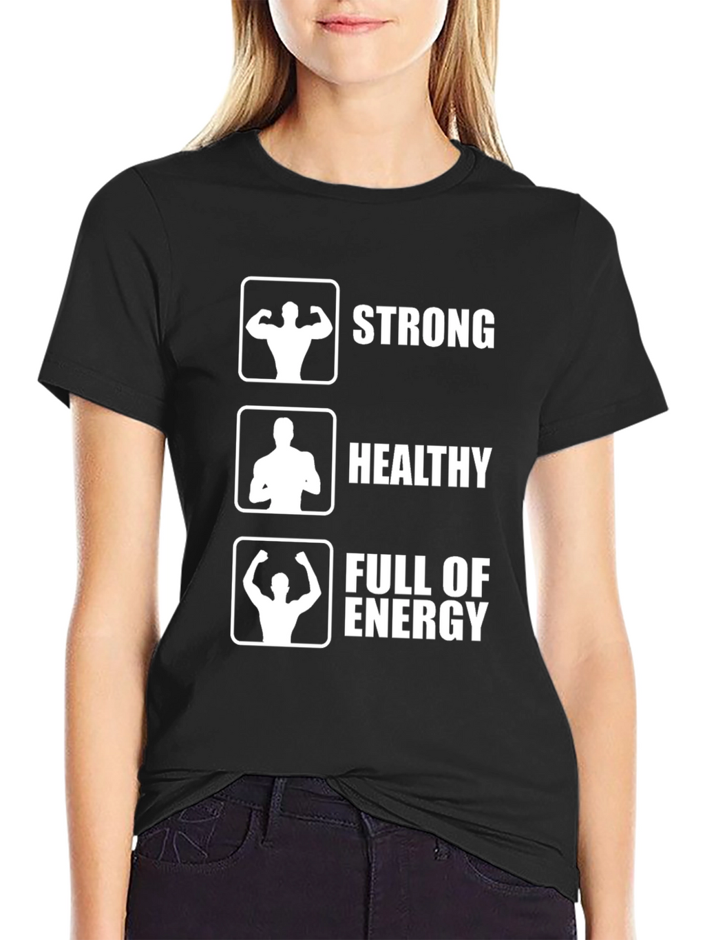 Strong Healthy Full of Energy Graphic Tee