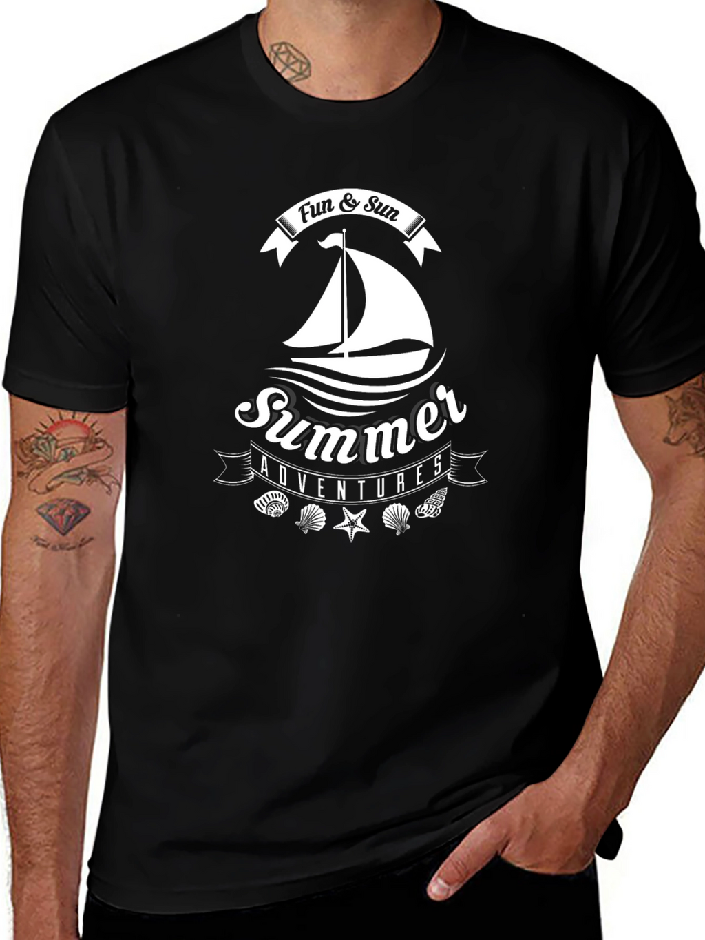 Summer Adventures T-Shirt | Fun & Sun Sailboat Tee