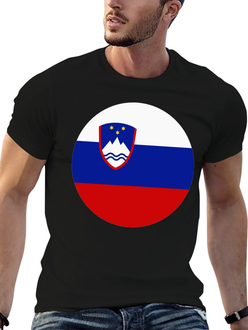Slovenia Flag T-Shirt | Patriotic Roundel Design